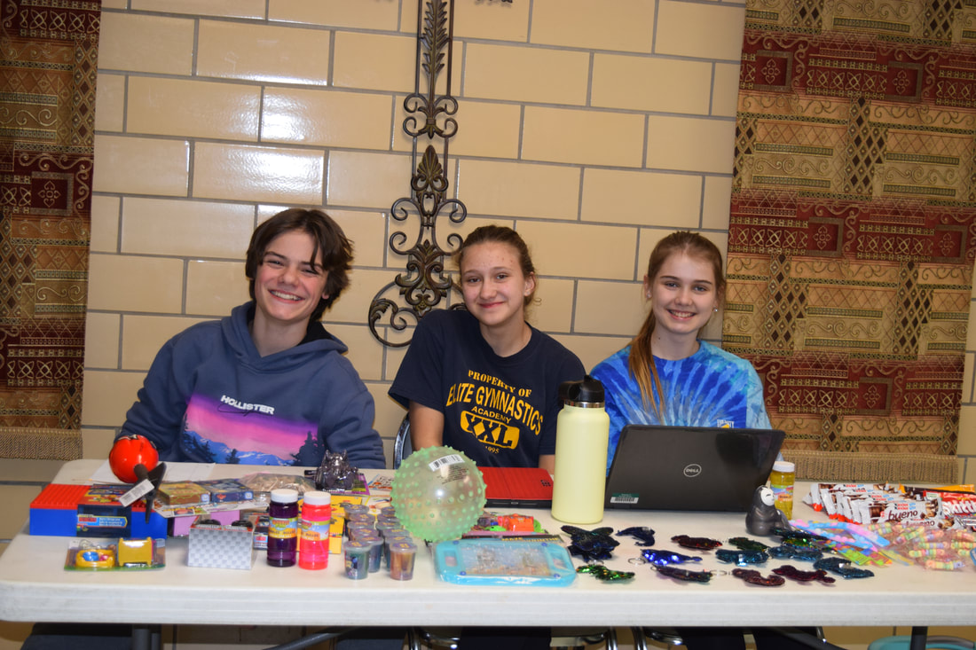 St Helena Catholic School Thought Share - Kids at Table With Crafts